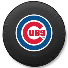 Chicago Cubs Vinyl Tire Cover, AGS-TCAMLBCubBK Chicago Cubs Vinyl Tire Cover, AGS-TCAMLBCubBK