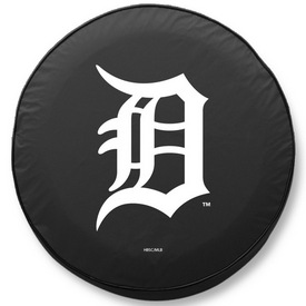 Detroit Tigers Vinyl Tire Cover, AGS-TCAMLBDetBK Detroit Tigers Vinyl Tire Cover, AGS-TCAMLBDetBK