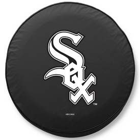 Chicago White Sox Vinyl Tire Cover, AGS-TCAMLBWSxBK Chicago White Sox Vinyl Tire Cover, AGS-TCAMLBWSxBK