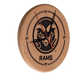 Colorado State Laser Engraved Wood Clock by the Holland Bar Stool Co., WClkLNatColoSt