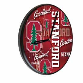 Stanford Digitally Printed Wood Clock by the Holland Bar Stool Co., WClkPBlkStnfrd
