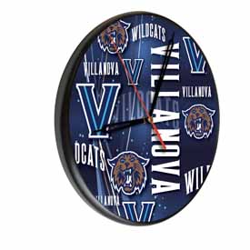 Villanova Digitally Printed Wood Clock by the Holland Bar Stool Co., WClkPBlkVilnva