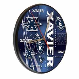Xavier Digitally Printed Wood Clock by the Holland Bar Stool Co., WClkPBlkXavier