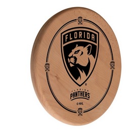 Florida Panthers Laser Engraved Wood Sign by the Holland Bar Stool Co., WSgnLNatFlaPan