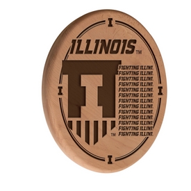 Illinois Laser Engraved Wood Sign by the Holland Bar Stool Co., WSgnLNatIlliniU