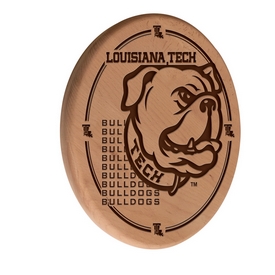 Louisiana Tech Laser Engraved Wood Sign by the Holland Bar Stool Co., WSgnLNatLaTech