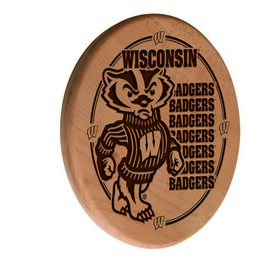 Wisconsin Laser Engraved Wood Sign by the Holland Bar Stool Co., WSgnLNatWiscon