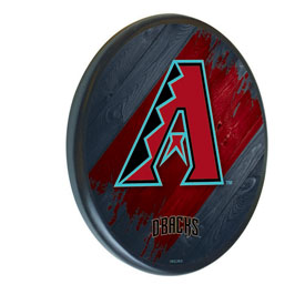 Arizona Diamondbacks 13" Solid Wood Sign by Holland Bar Stool Co., WSgnPBlkMLBAri