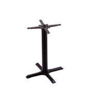 211 Black Cast Iron Table Height Base with 22