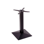 217 Black Cast Iron Table Height Base with Square Foot by Holland Bar Stool Company, 21730BW
