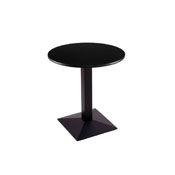 30" 217 Black Table with 24" Diameter Top by Holland Bar Stool, 21730BW24R