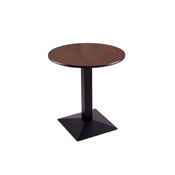30" 217 Black Table with 24" Diameter Top by Holland Bar Stool, 21730BW24R