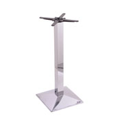 217 Chrome Cast Iron Counter Height Base with Square Foot by Holland Bar Stool Company, 21736CH