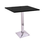 36" 217 Chrome Table with 36" x 36" Square Top by Holland Bar Stool, 21736CH36SQ