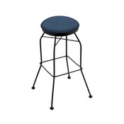 3020 Swivel Stool with Black Wrinkle Finish and Rein Bay Seat, AGS-302025BW024