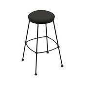 3030 Stationary Stool with Black Wrinkle Finish and Canter Iron Seat, AGS-303025BW008