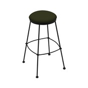 3030 Stationary Stool with Black Wrinkle Finish and Canter Pine Seat, AGS-303025BW010