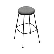 3030 Stationary Stool with Black Wrinkle Finish and Graph Alpine Seat, AGS-303025BW020