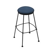 3030 Stationary Stool with Black Wrinkle Finish and Rein Bay Seat, AGS-303025BW024