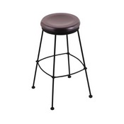 3030 Stationary Stool with Black Wrinkle Finish and Dark Cherry Maple Seat, AGS-303025BWDCMpl
