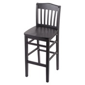 3110 Stool with Black Finish and a Black Seat, AGS-311025BlkBlk