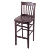 3110 Stool with Dark Cherry Finish and a Dark Cherry Seat, AGS-311025DCDC