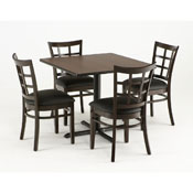 3130 18" Chair with Black Finish and Canter Earth Seat, 313018Blk006