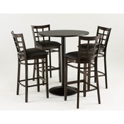 3130 Stool with Medium Finish and Graph Coal Seat, AGS-313025Med018