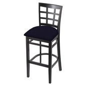 3130 Stool with Black Finish and Canter Twilight Seat, AGS-313025Blk002