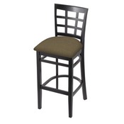 3130 Stool with Black Finish and Graph Cork Seat, AGS-313025Blk017