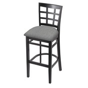 3130 Stool with Black Finish and Graph Alpine Seat, AGS-313025Blk020