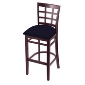 3130 Stool with Dark Cherry Finish and Canter Twilight Seat, AGS-313025DC002