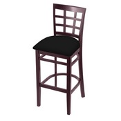 3130 Stool with Dark Cherry Finish and Black Vinyl Seat, AGS-313025DCBlkVinyl