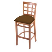 3130 Stool with Medium Finish and Canter Thatch Seat, AGS-313025Med001