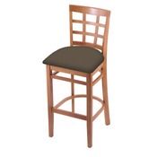 3130 Stool with Medium Finish and Canter Earth Seat, AGS-313025Med006
