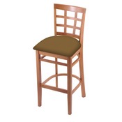 3130 Stool with Medium Finish and Canter Saddle Seat, AGS-313025Med012