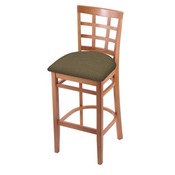 3130 Stool with Medium Finish and Graph Cork Seat, AGS-313025Med017