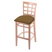 3130 Stool with Natural Finish and Canter Saddle Seat, AGS-313025Nat012