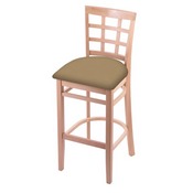 3130 Stool with Natural Finish and Canter Sand Seat, AGS-313025Nat013