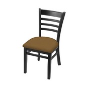 3140 18" Chair with Black Finish and Canter Saddle Seat, 314018Blk012