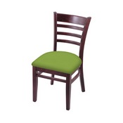 3140 18" Chair with Dark Cherry Finish and Canter Kiwi Green Seat, 314018DC009