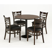3140 18" Chair with Medium Finish and Graph Tidal Seat, 314018Med022