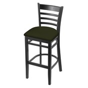 3140 Stool with Black Finish and Canter Pine Seat, AGS-314025Blk010