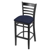 3140 Stool with Black Finish and Graph Anchor Seat, AGS-314025Blk014