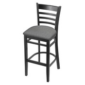 3140 Stool with Black Finish and Graph Alpine Seat, AGS-314025Blk020