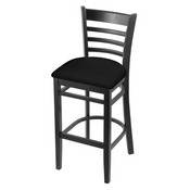 3140 Stool with Black Finish and Black Vinyl Seat, AGS-314025BlkBlkVinyl