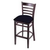 3140 Stool with Dark Cherry Finish and Canter Twilight Seat, AGS-314025DC002
