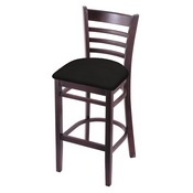 3140 Stool with Dark Cherry Finish and Canter Espresso Seat, AGS-314025DC003
