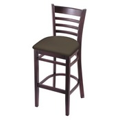 3140 Stool with Dark Cherry Finish and Canter Earth Seat, AGS-314025DC006
