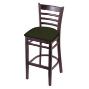 3140 Stool with Dark Cherry Finish and Canter Pine Seat, AGS-314025DC010